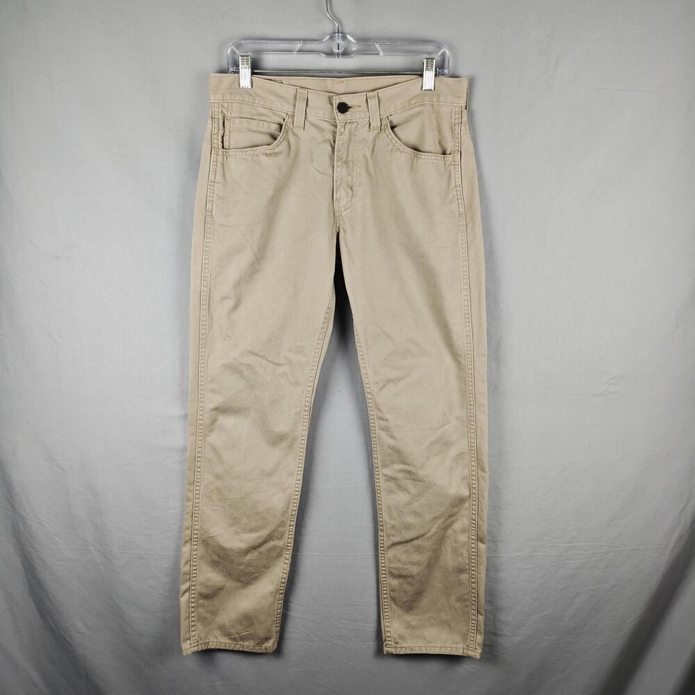 Levis 511 Jeans Mens 32x30 Beige Slim Fit Tapered Light Wash Denim 5 Pocket